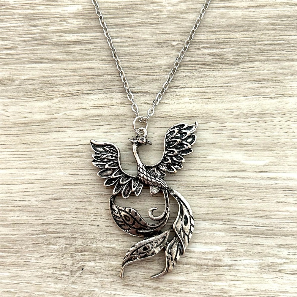 Phoenix Rising Pendant Necklace